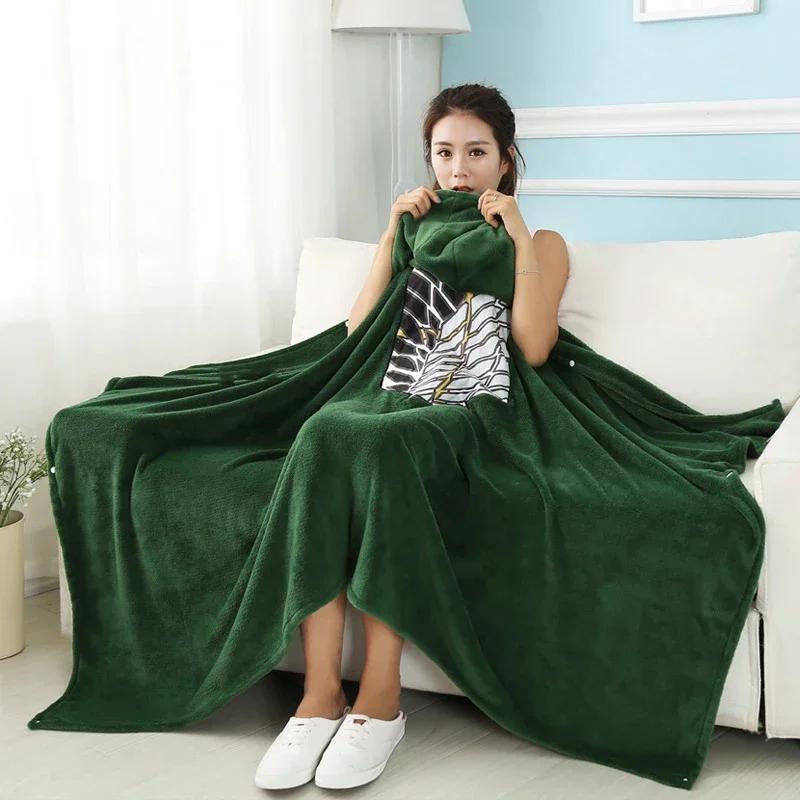 Attack Titan Cloak - 2026 Attack Titann Blanket Flannel Cape