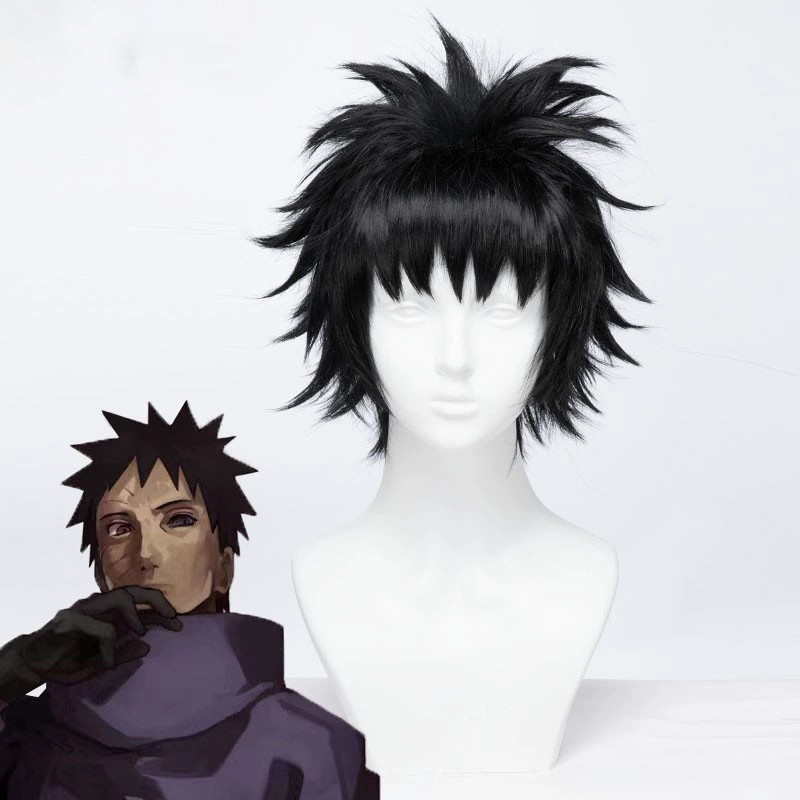 Anime Cosplay Obito - Cosplay Wig Uchiha Obito Anime Wig