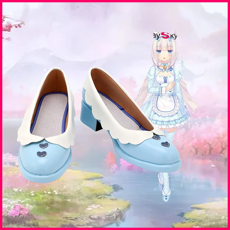 Anime Cosplay Youtube Shorts - NEKOPARA Chocolates Vanilla Maid Cosplay Shoes