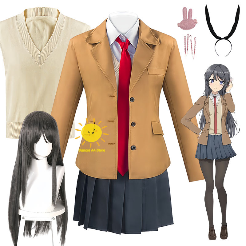 Anime Sakurajima Mai Cosplay R - Anime Cosplay Bunny recension och pris