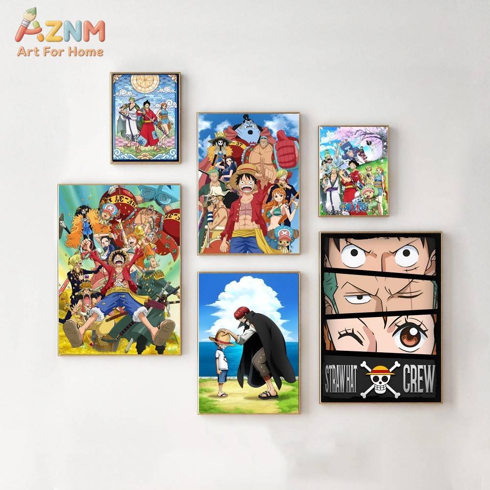 AZNM One Piece Unframed Canvas - One Piece Straw Hat recension och pris