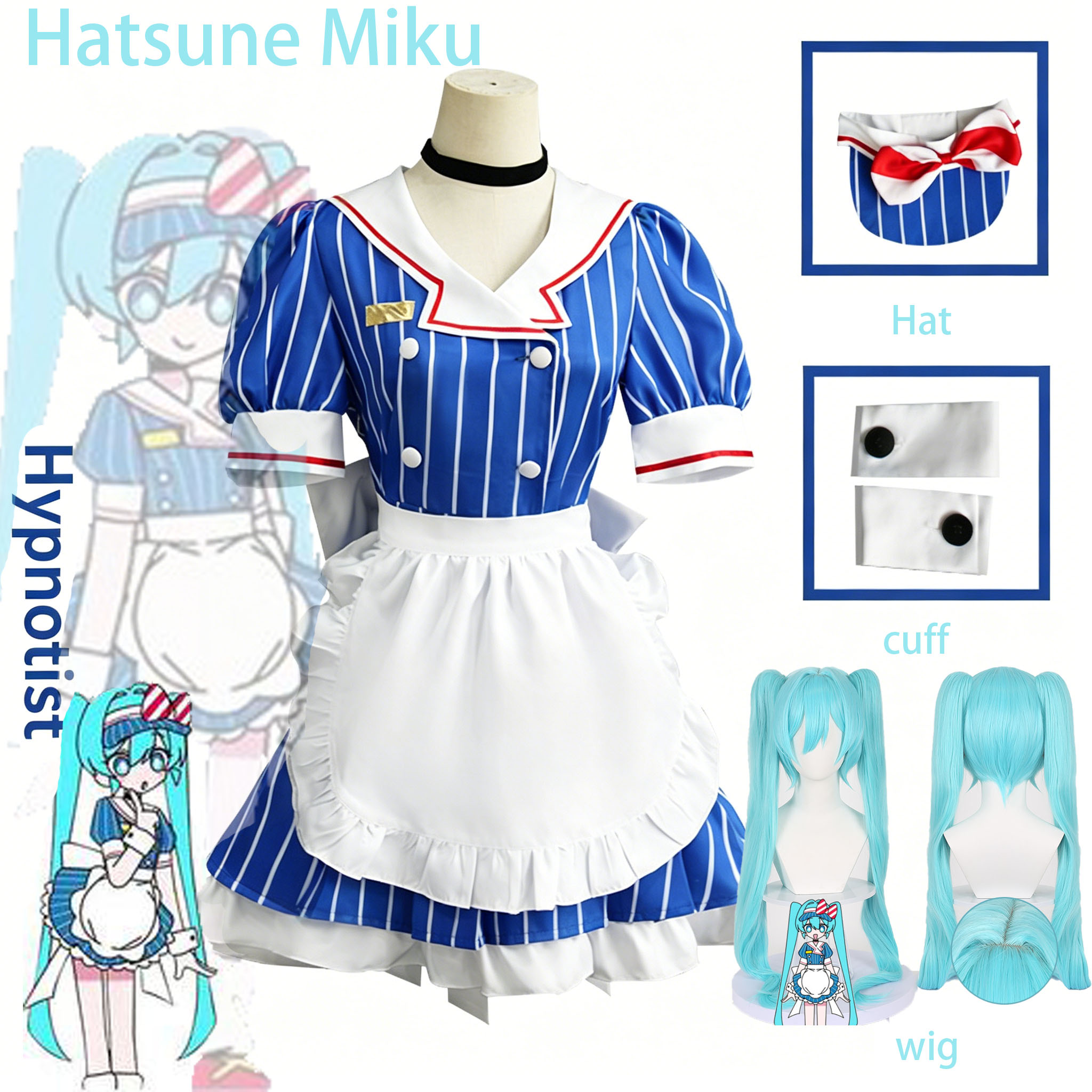 Anime Hypnotist Maid Uniform C - Cosplay Duo Anime recension och pris