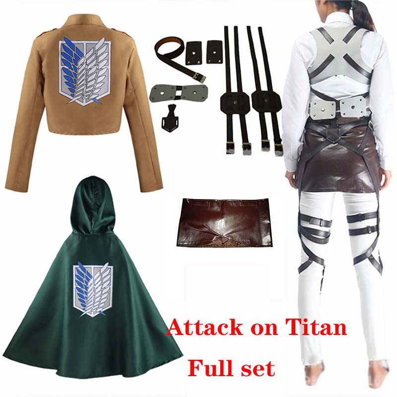 Cosplay Anime Levi Ackerman Mi - Attack Titan Cloak recension och pris