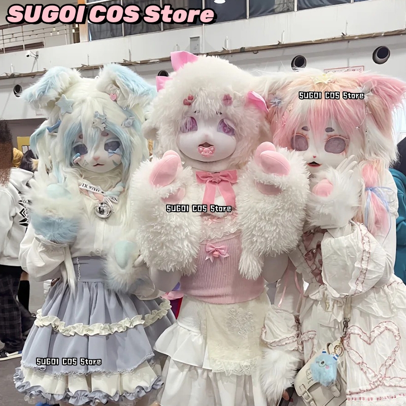 aBcSCS*Fursuit Head Kigurumi C - Anime Cosplay Mask recension och pris