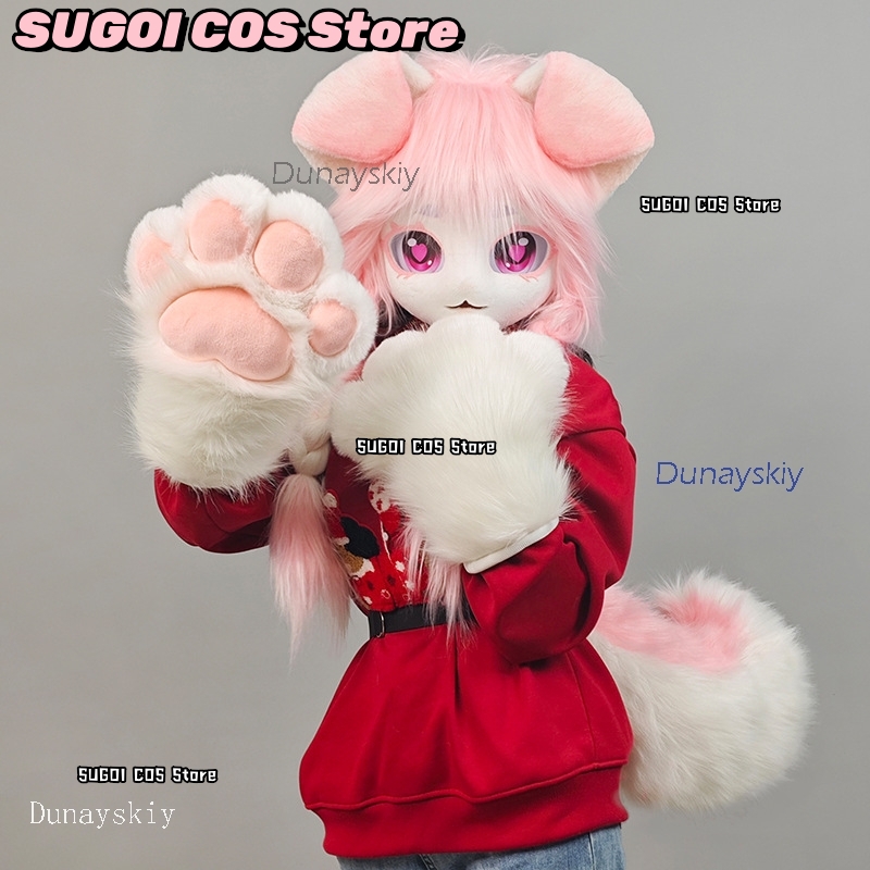 aBcSCS*Fursuit Head Kigurumi C - Anime Cosplay Mask recension och pris