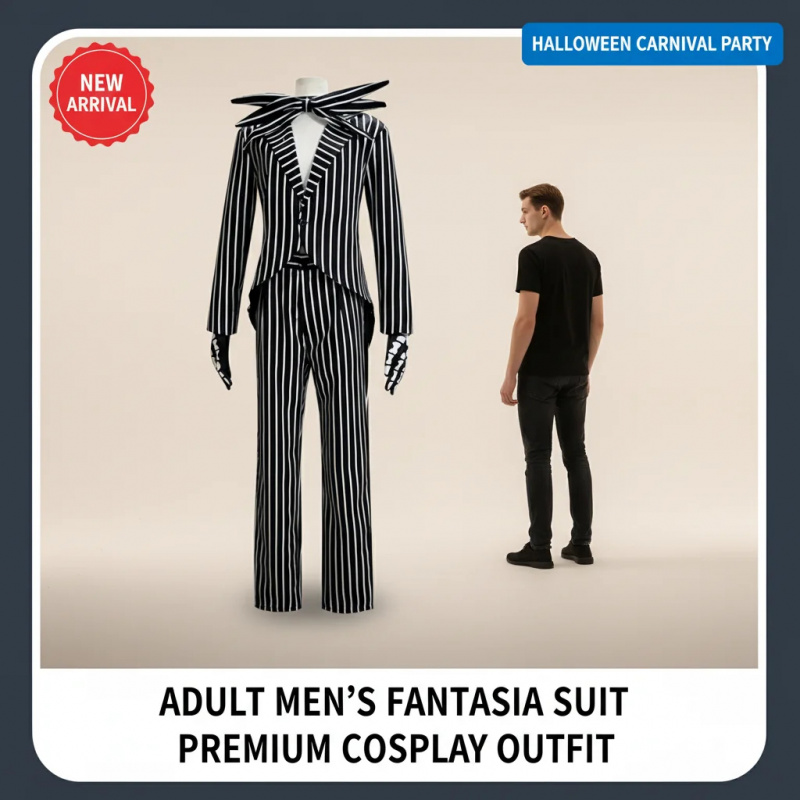 ▓2026Men's Jack Skellington Co - Anime Cosplay Youtube Shorts recension och pris